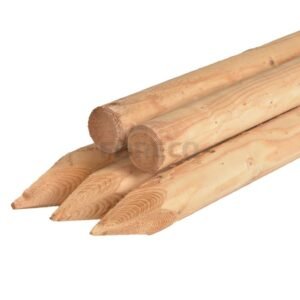 Boompaal behandeld (zoutbehandeling) 300 cm gefreesd diameter 8cm